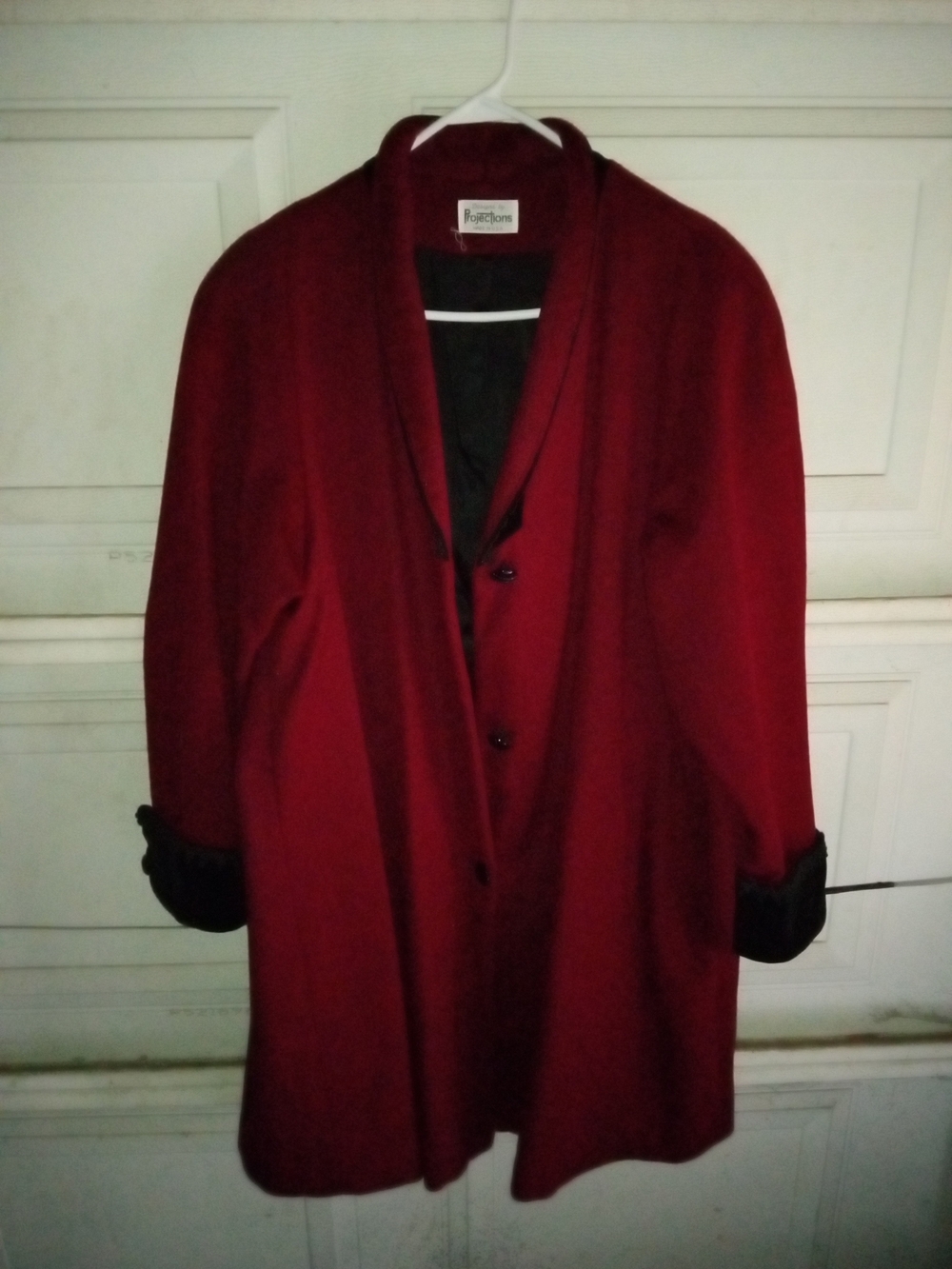 Women's Red Wool Coat